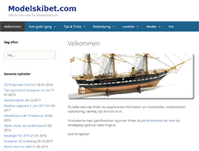 Tablet Screenshot of modelskibet.com